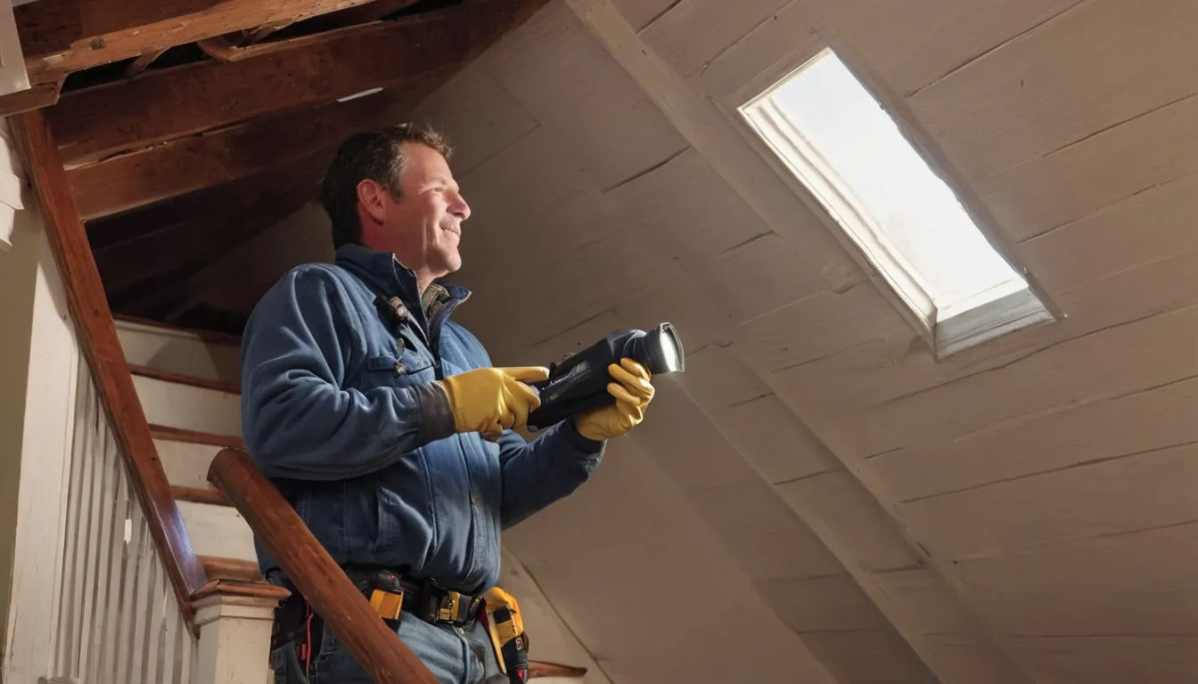 Local wildlife removal provider inspecting an attic for entry points in a Bowie home